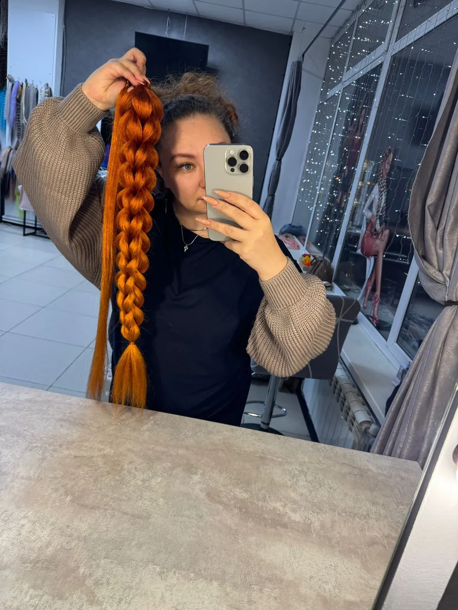 Хвост-коса на резинке