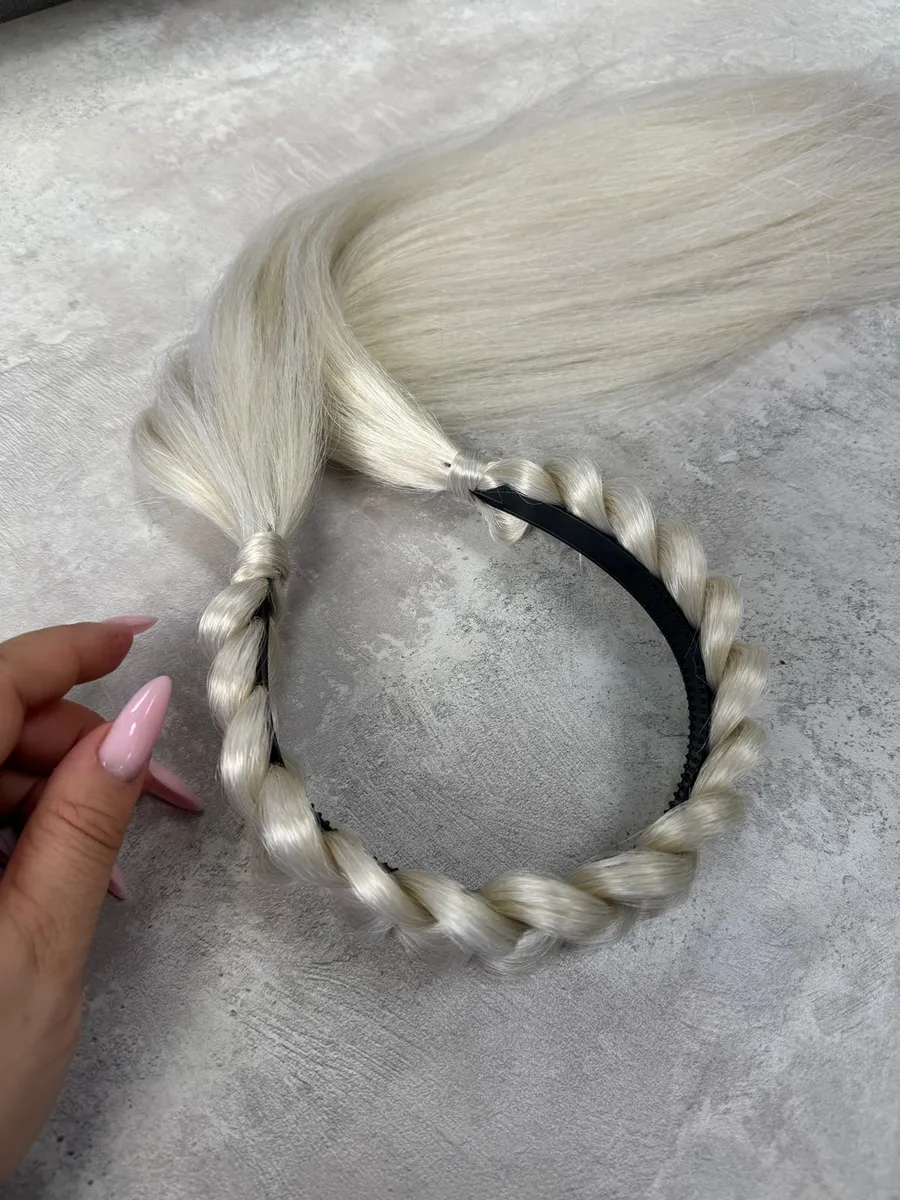 Ободок с хвостиками