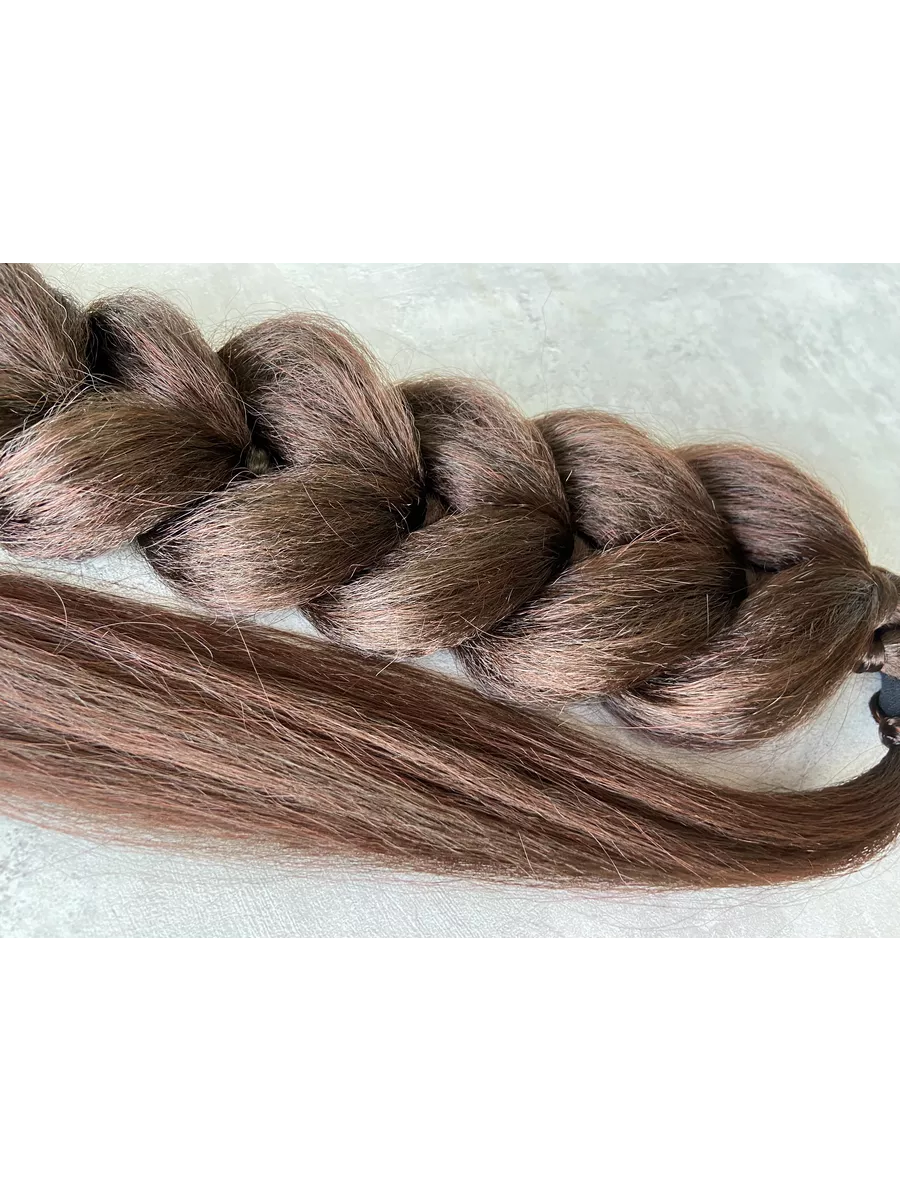 хвост-коса на резинке