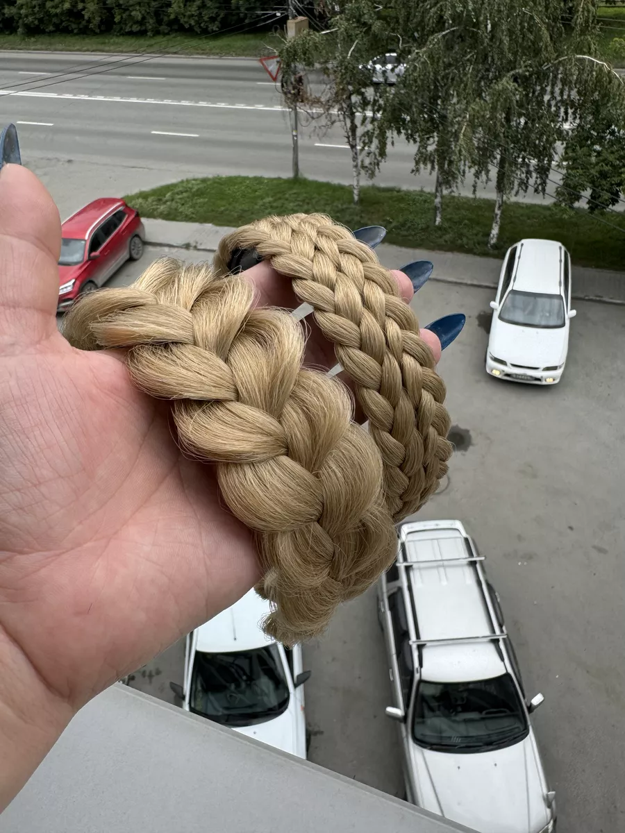 Ободок с косой