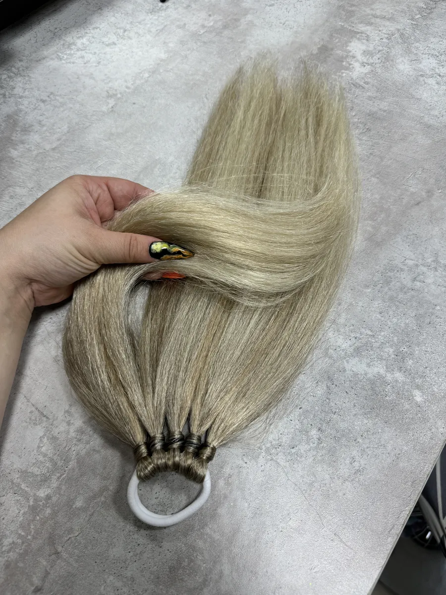 Хвост из канекалона на резинке