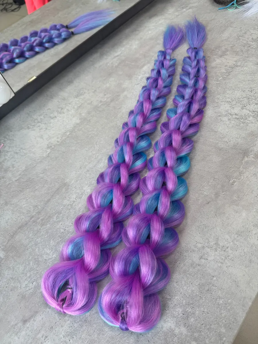 3д косы накладные на заколках