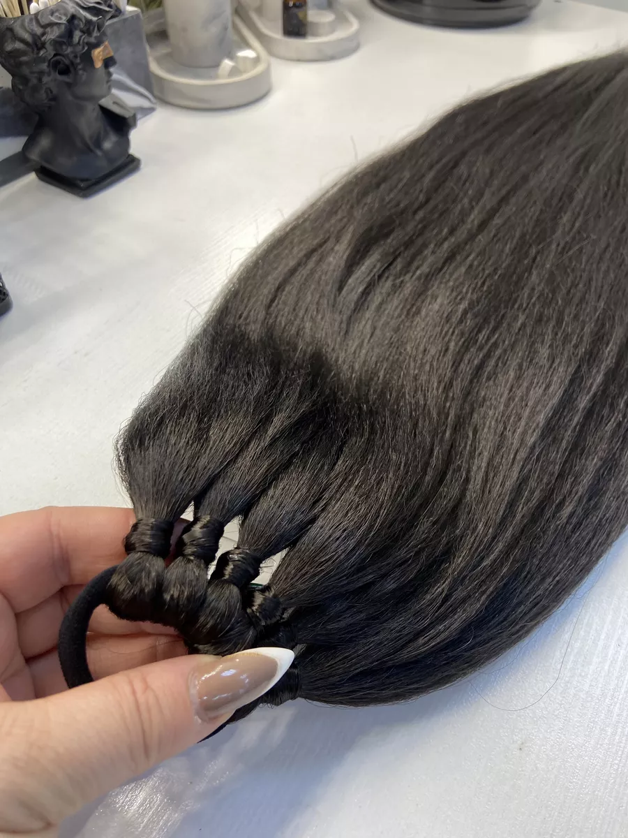 Хвост из канекалона на резинке