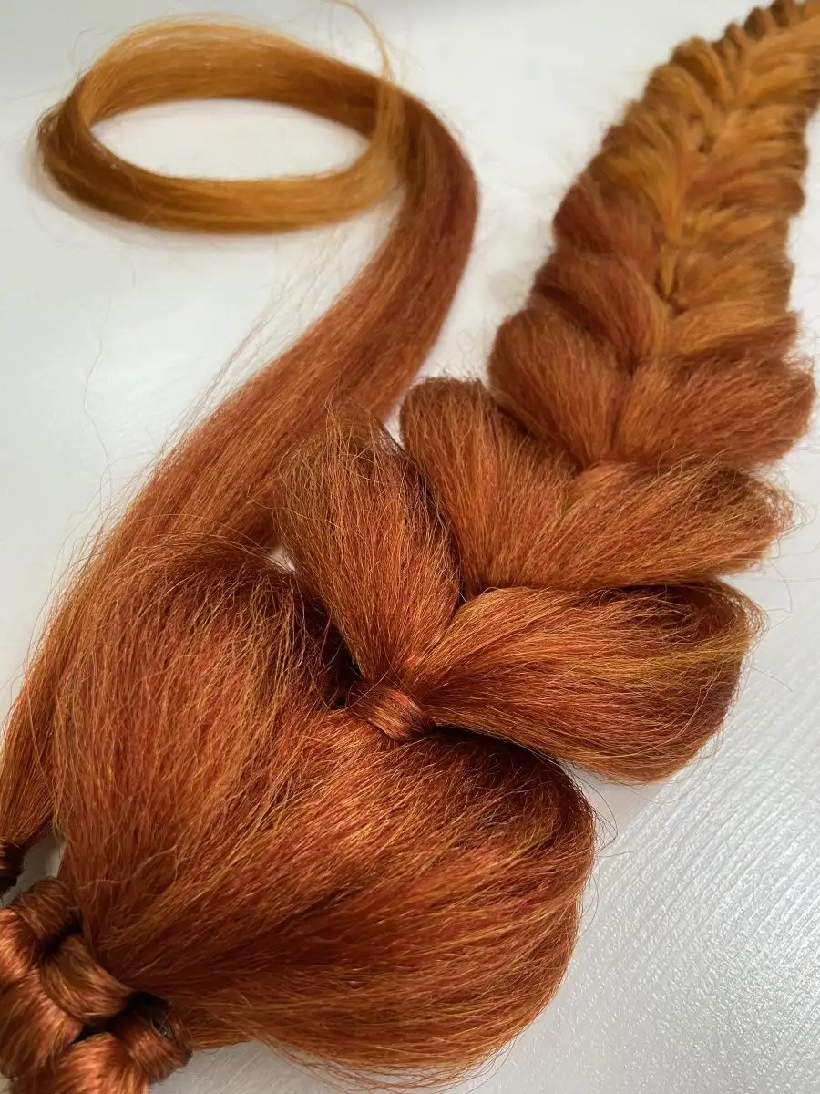 хвост-коса на резинке