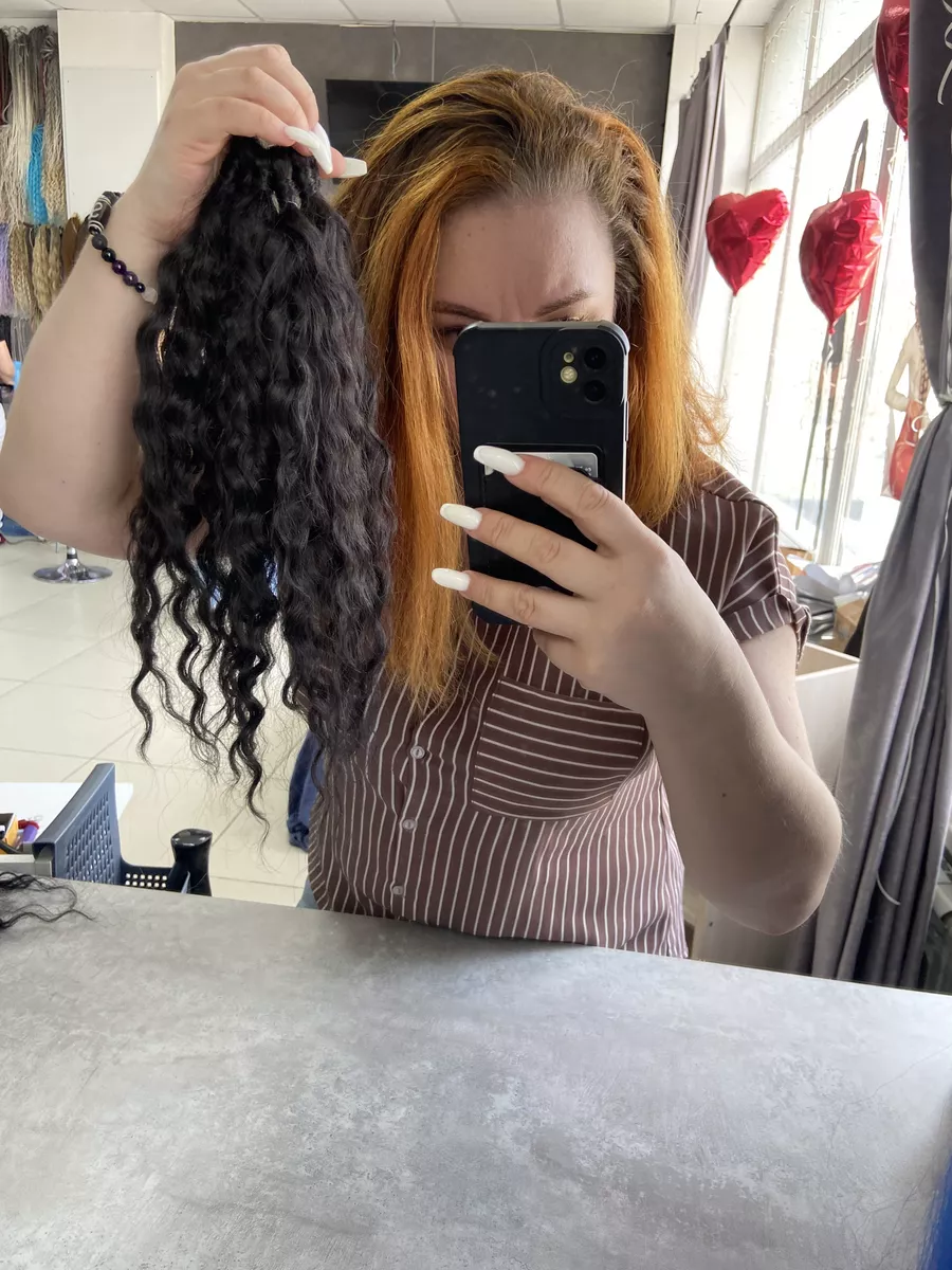 Кудрявый хвост на резинке