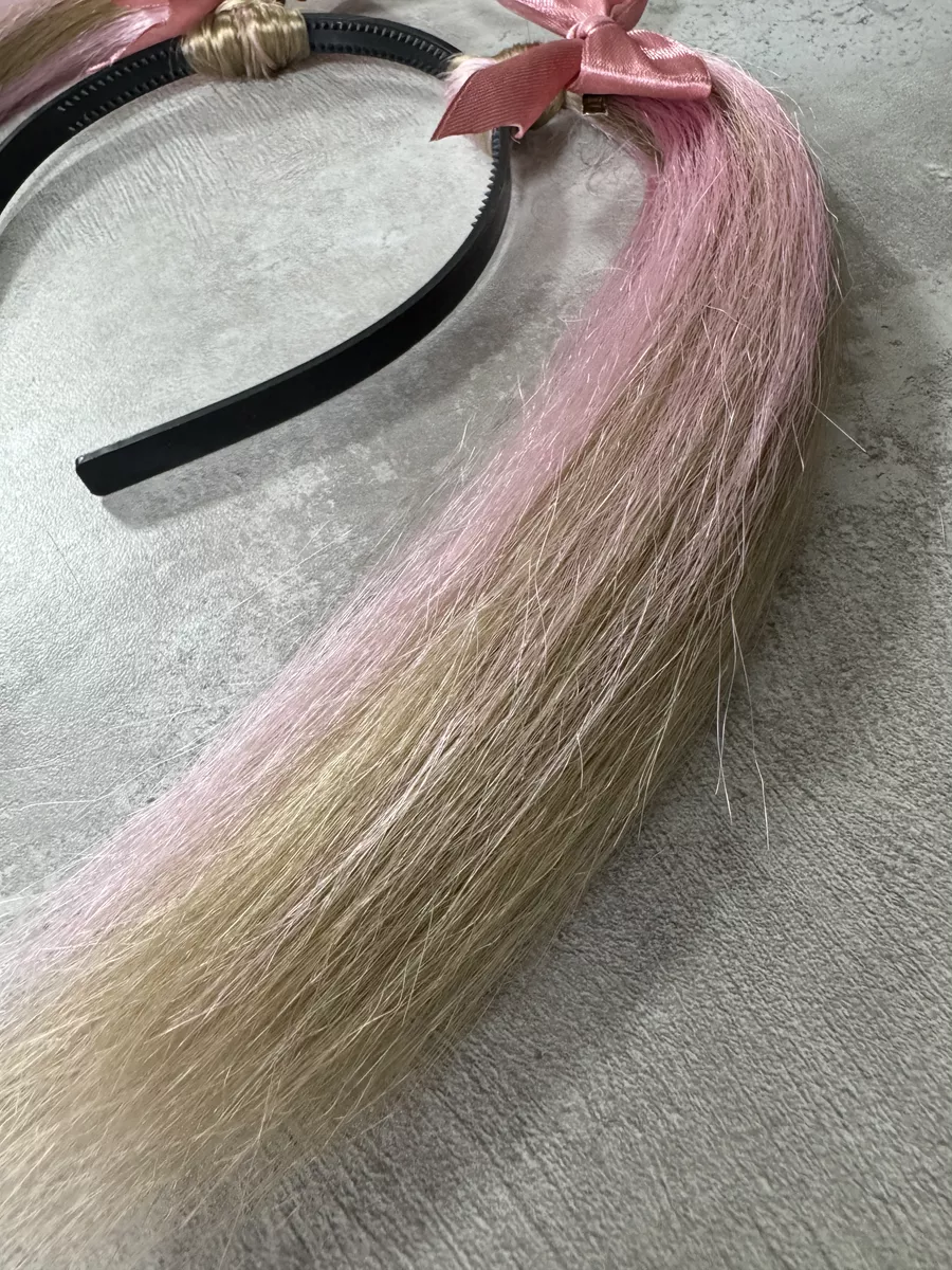 Ободок с хвостиками