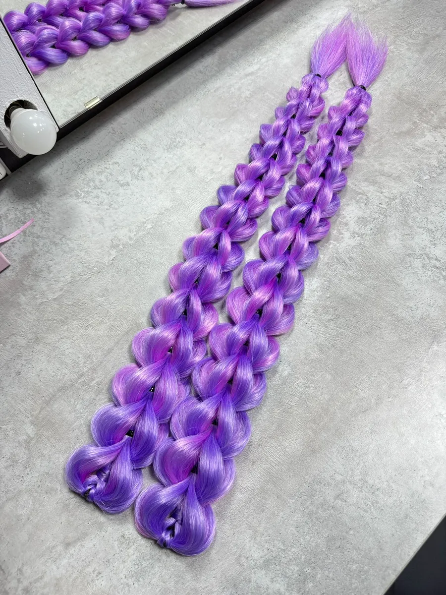 3д косы накладные на заколках