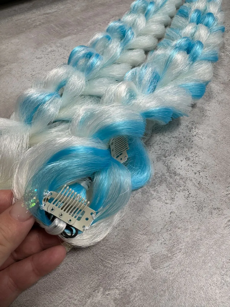 3д косы накладные на заколках