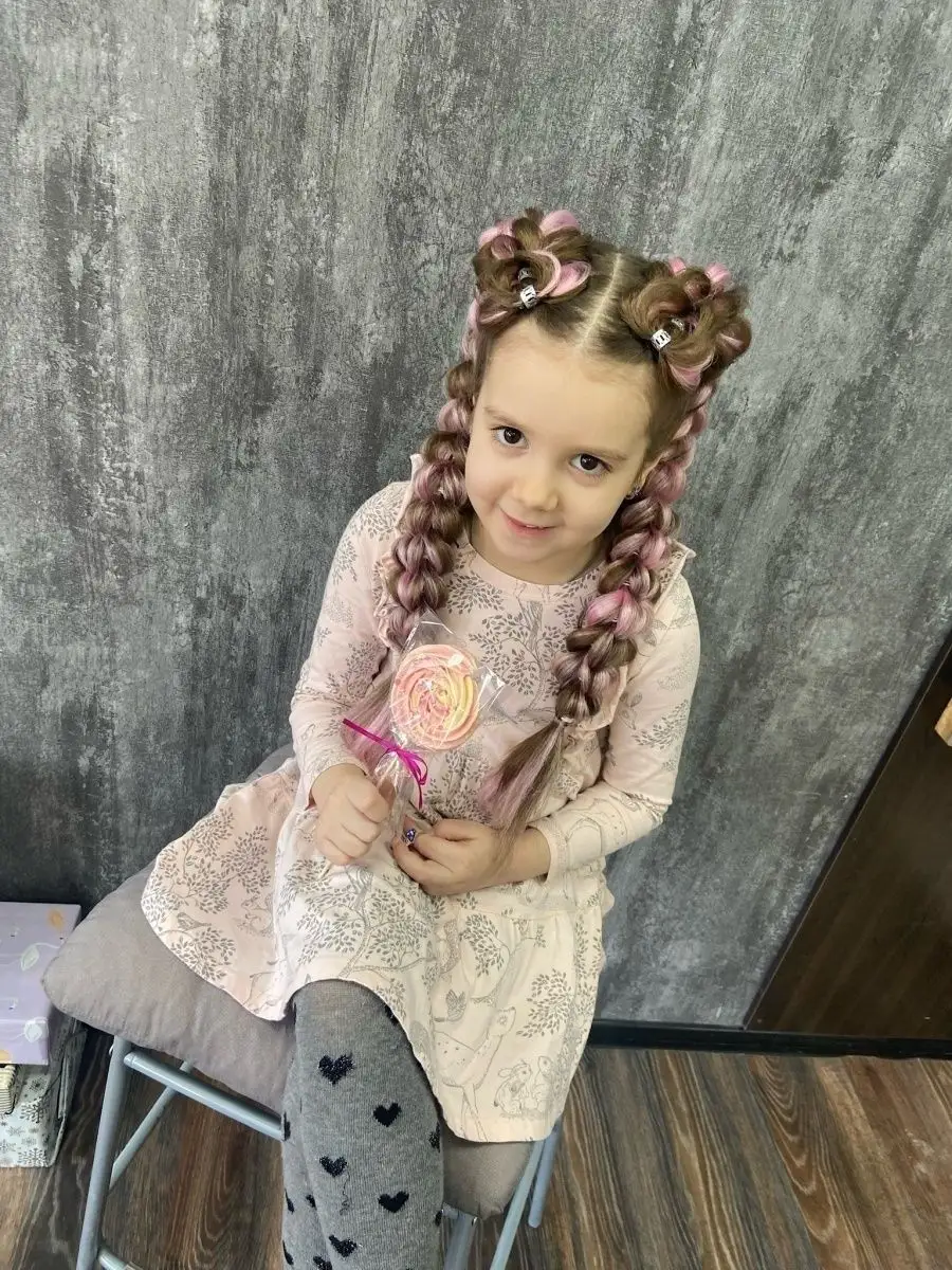 3д косы накладные на заколках