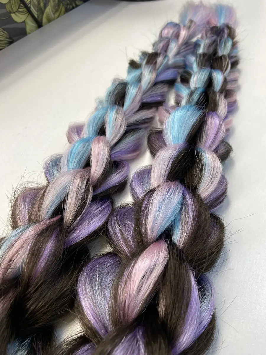 3д косы накладные на заколках