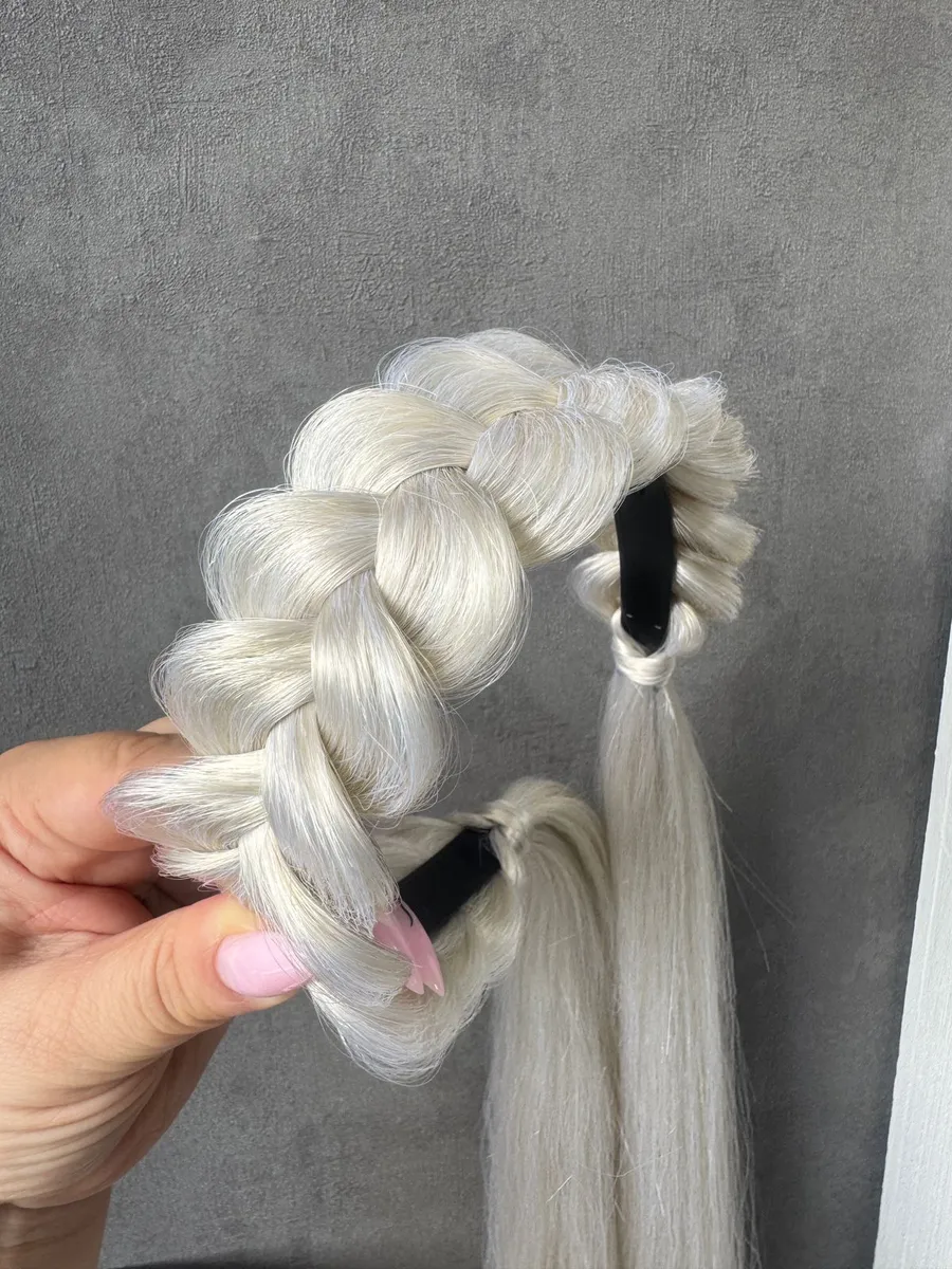 Ободок с хвостиками