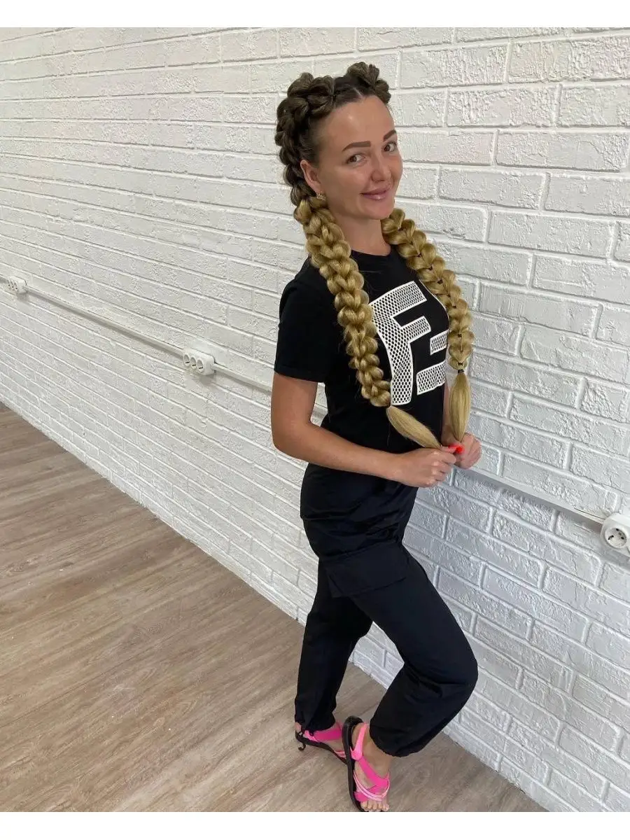 3д косы накладные на заколках