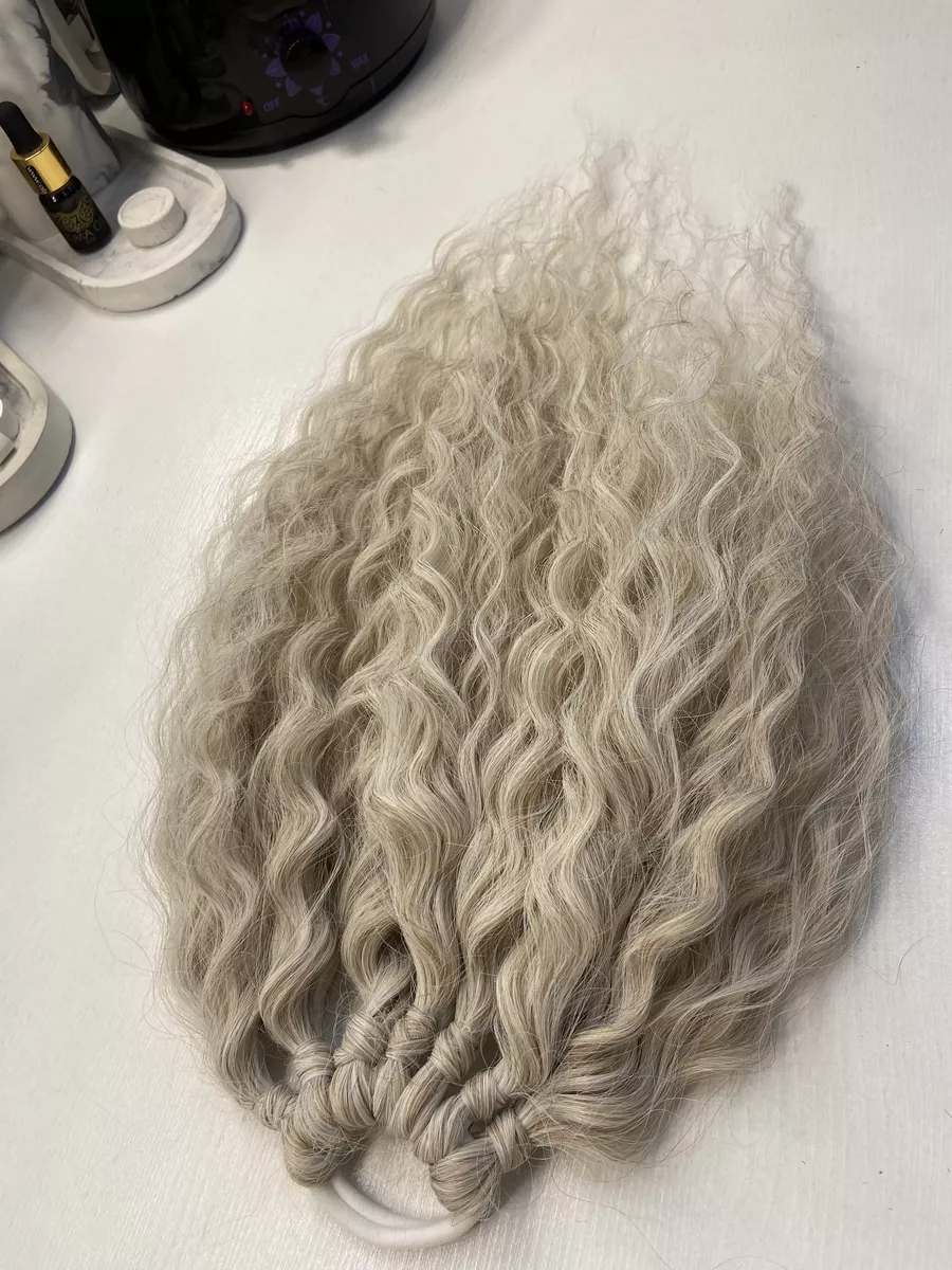 Кудрявый хвост на резинке