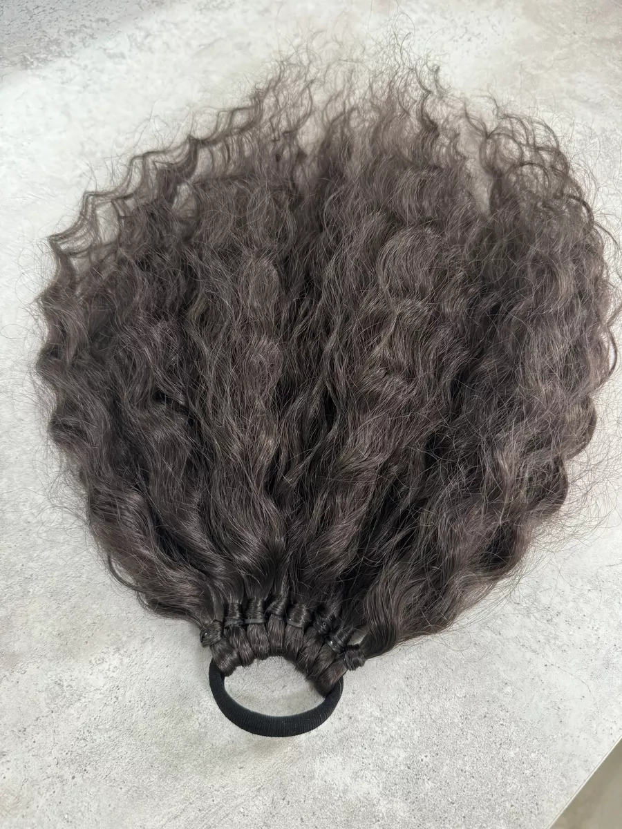 Кудрявый хвост на резинке