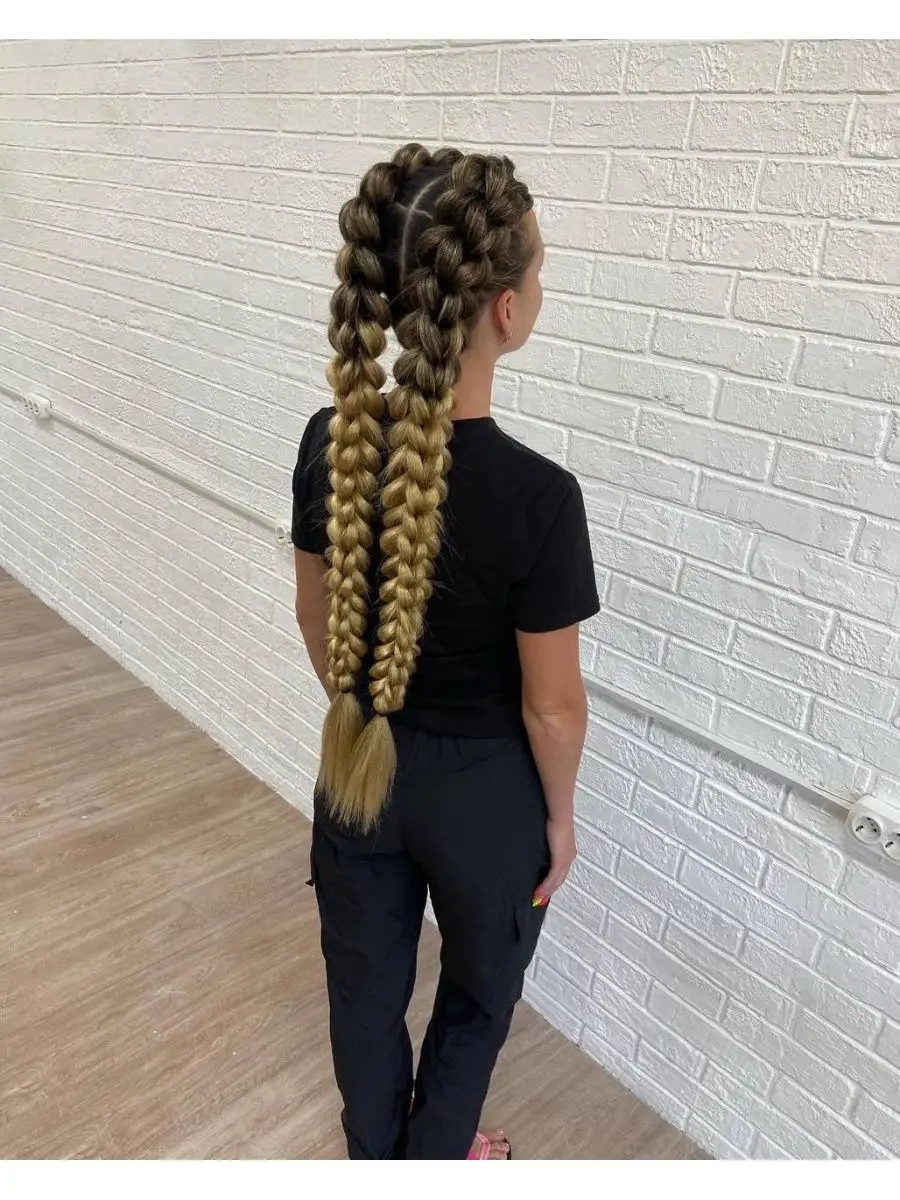 3д косы накладные на заколках