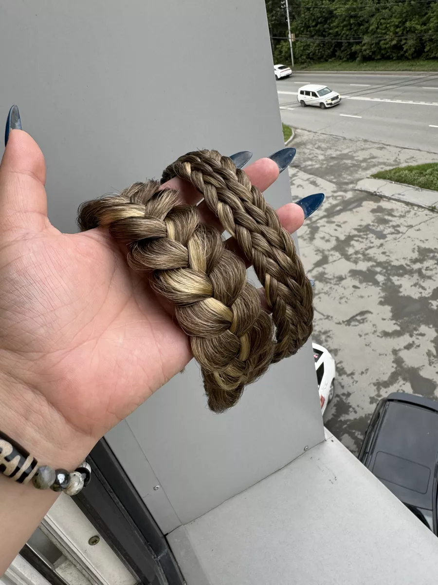 Ободок с косой