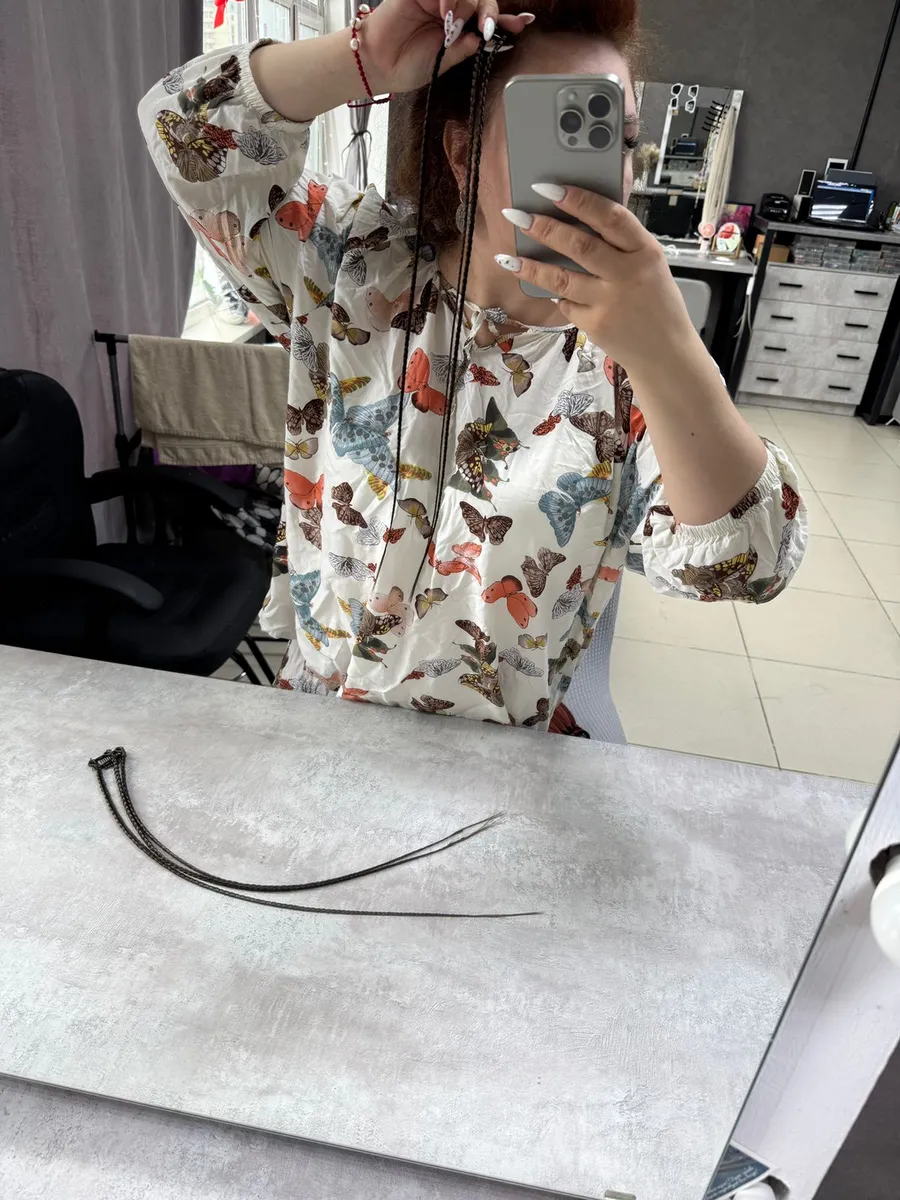 Косы на заколках