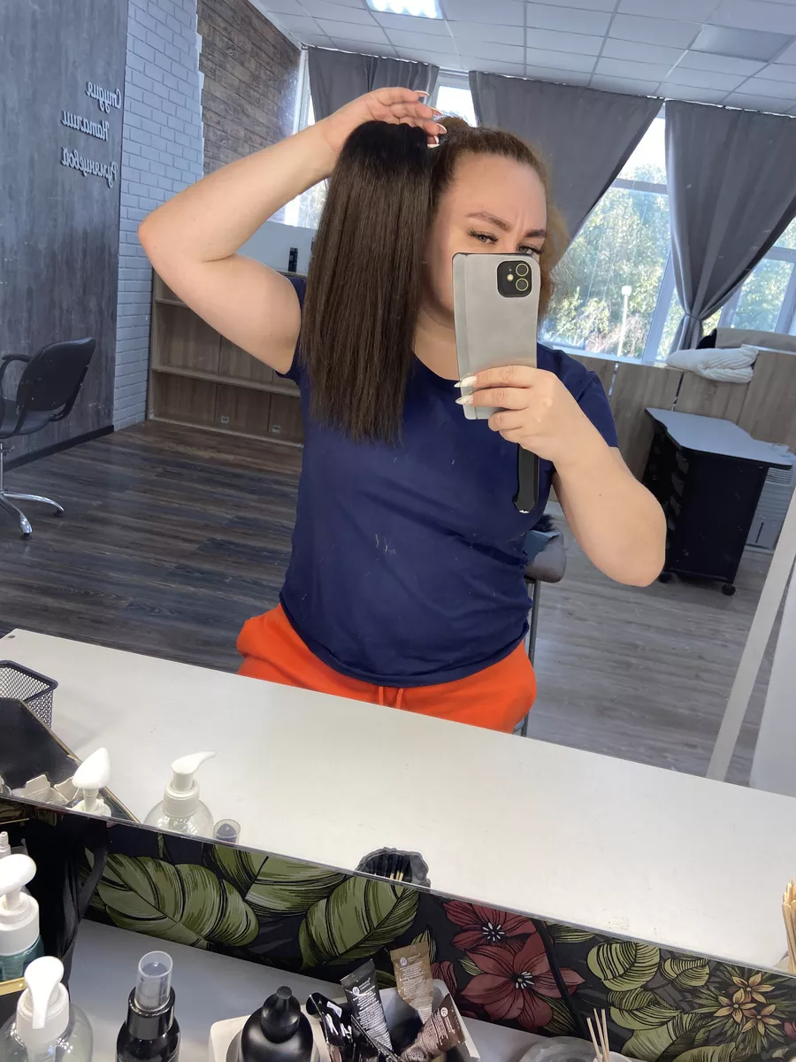 Хвост из канекалона на резинке