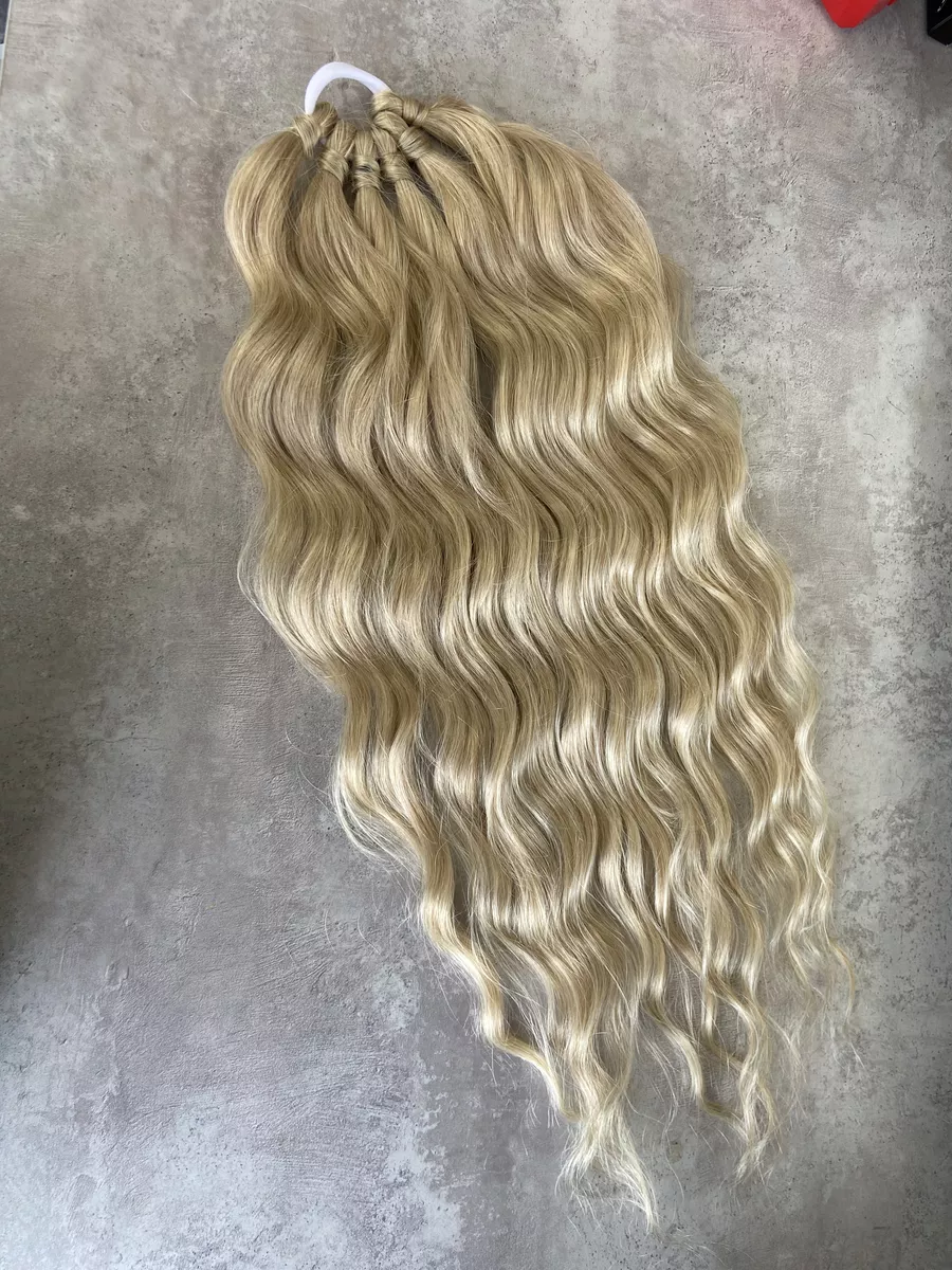 Хвост на резинке волна