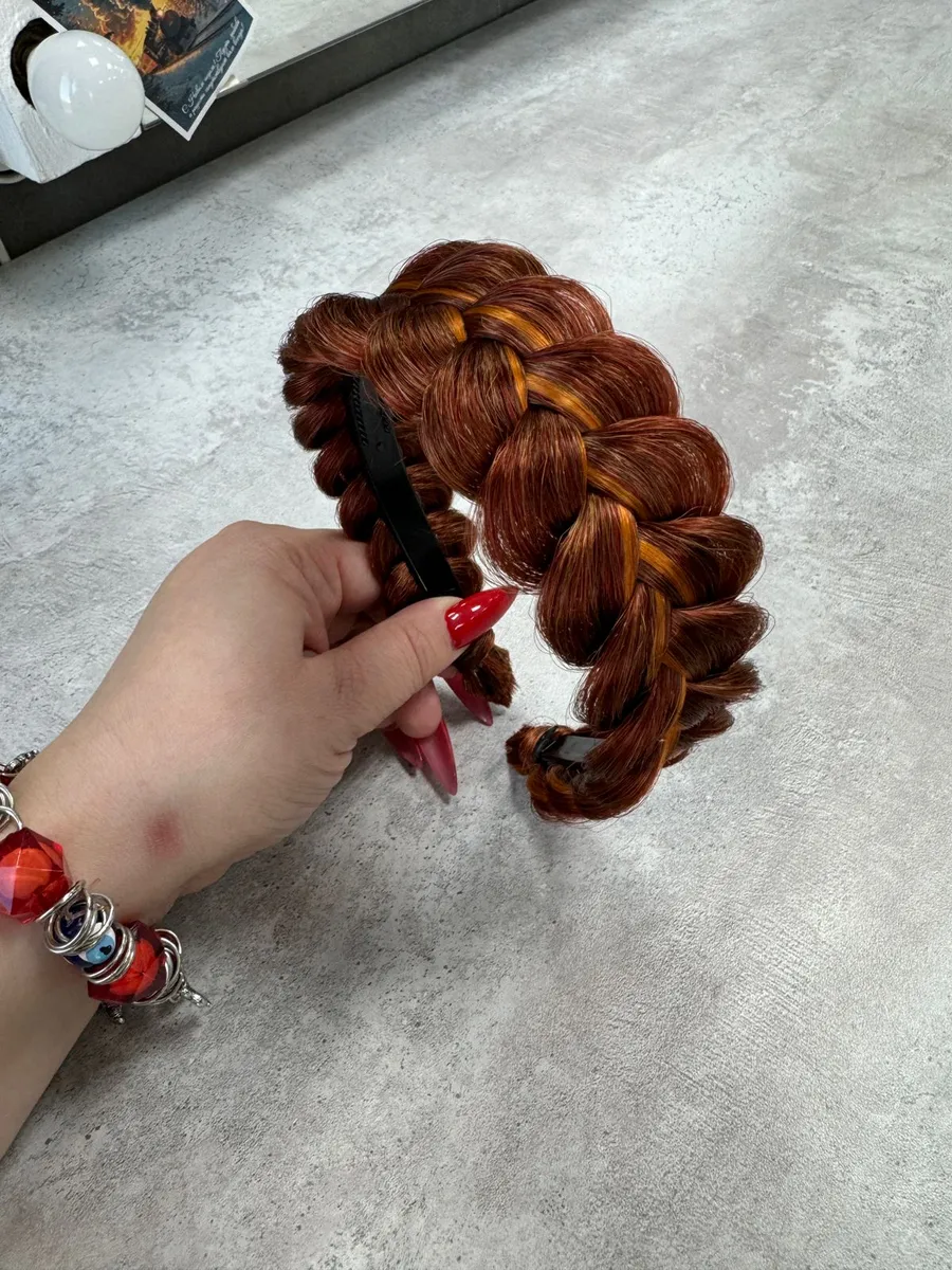 Ободок с косой