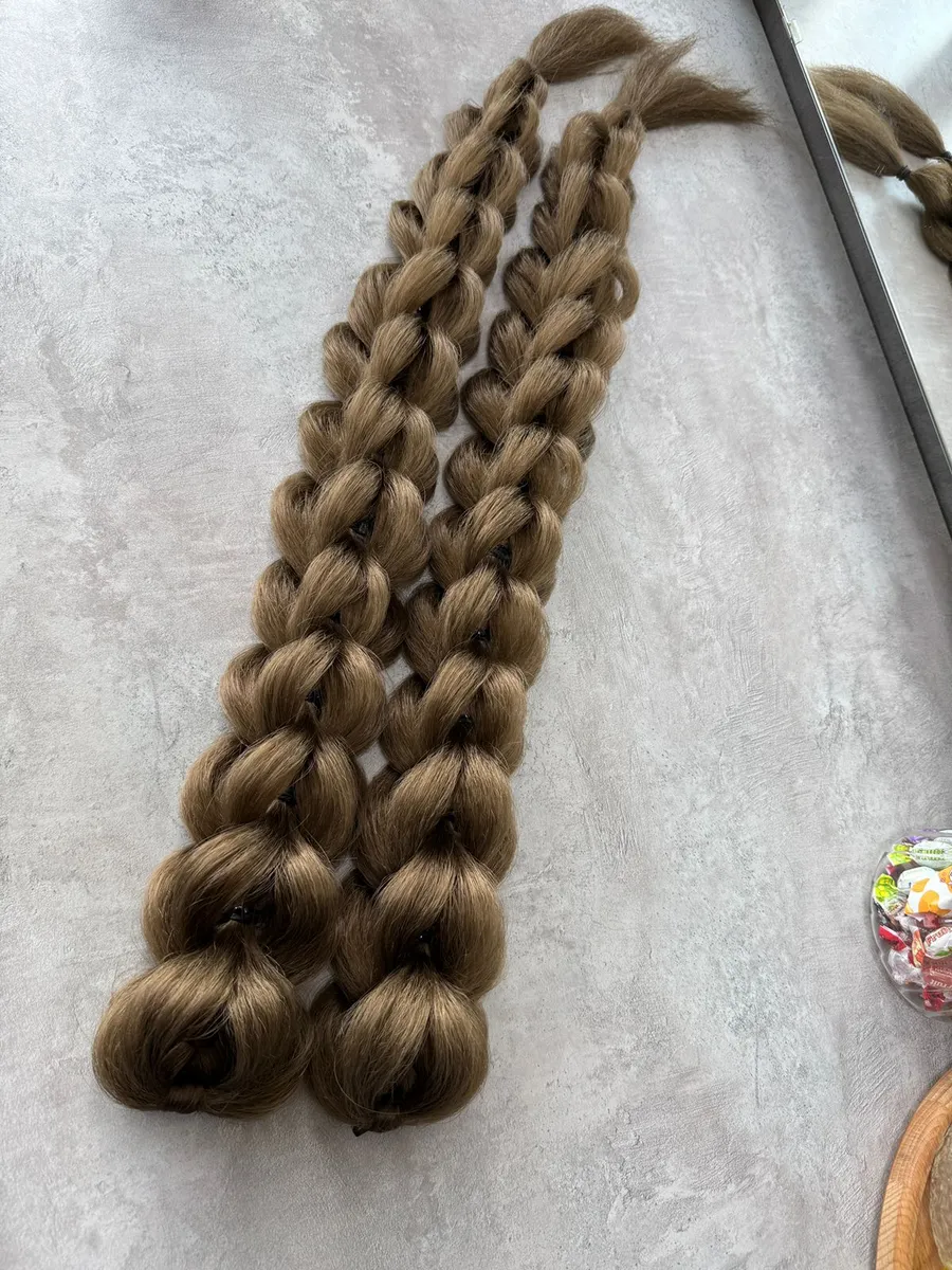 3д косы накладные на заколках