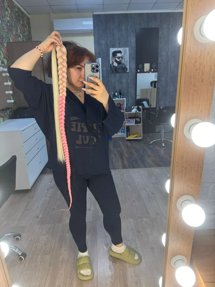 Хвост-коса на резинке