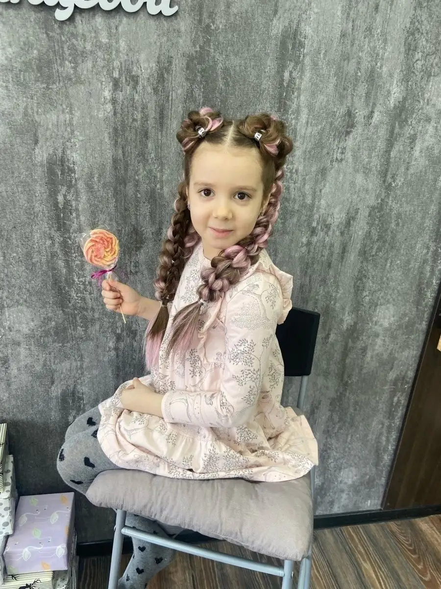 3д косы накладные на заколках