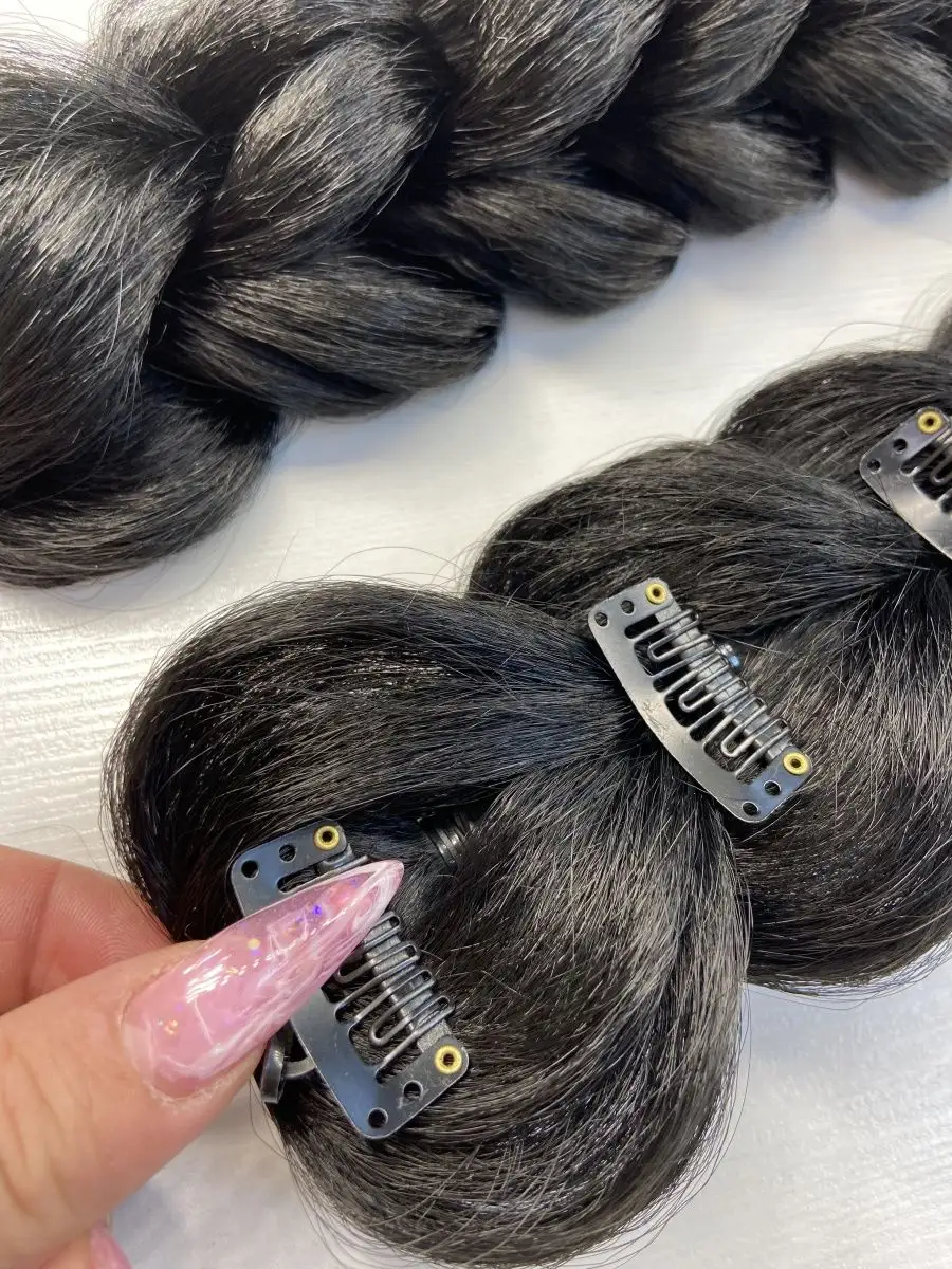 3д косы накладные на заколках