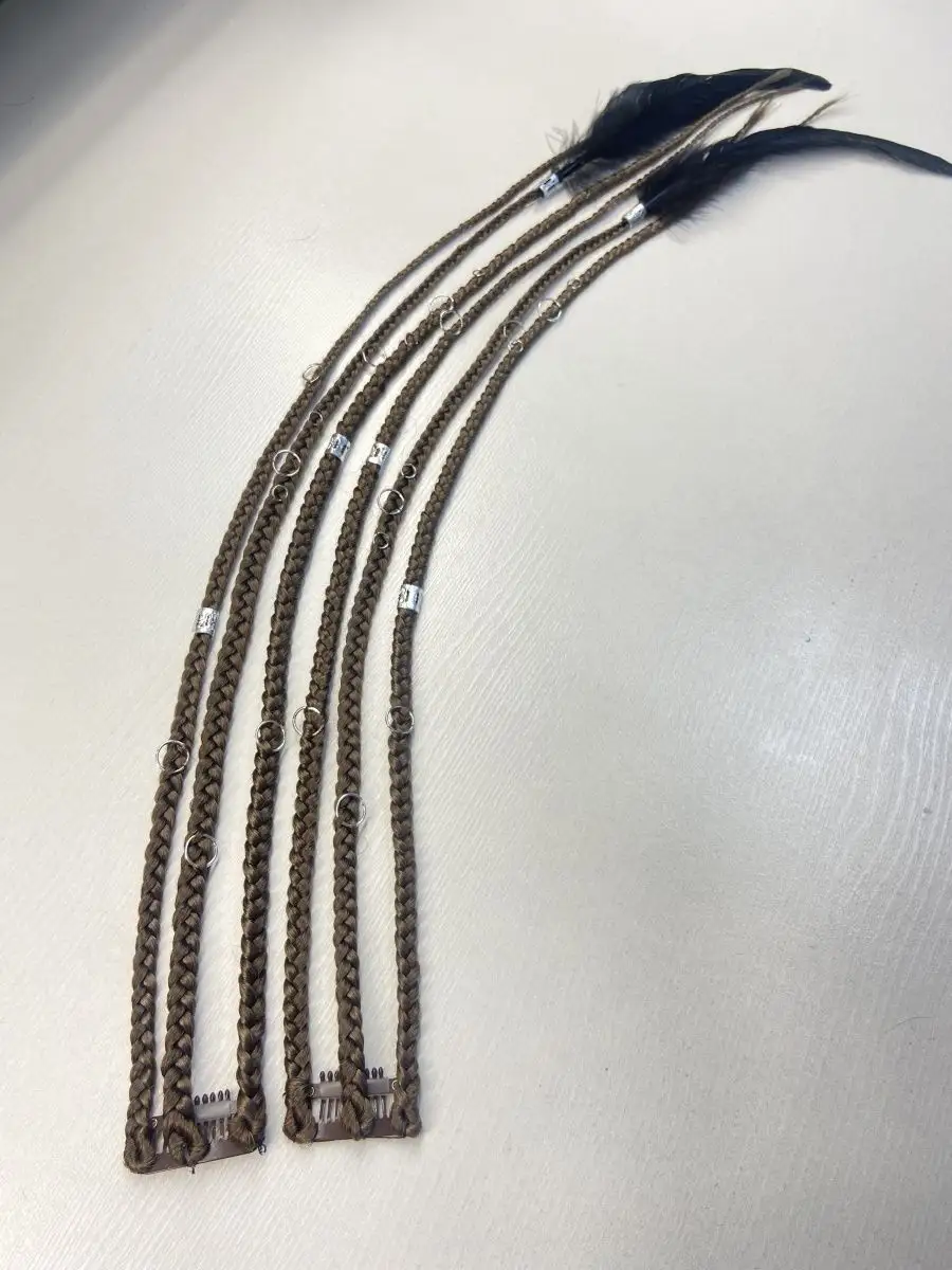 косы на заколках