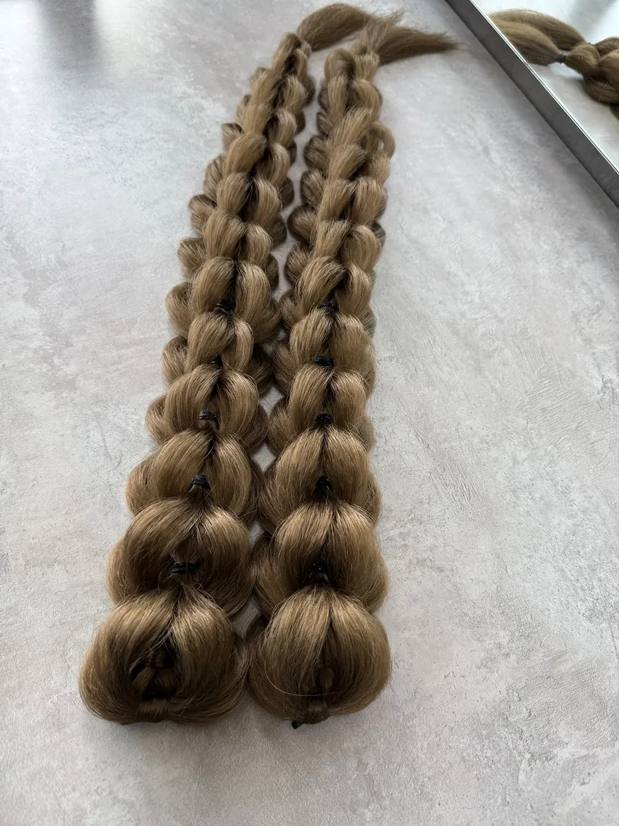 3д косы накладные на заколках