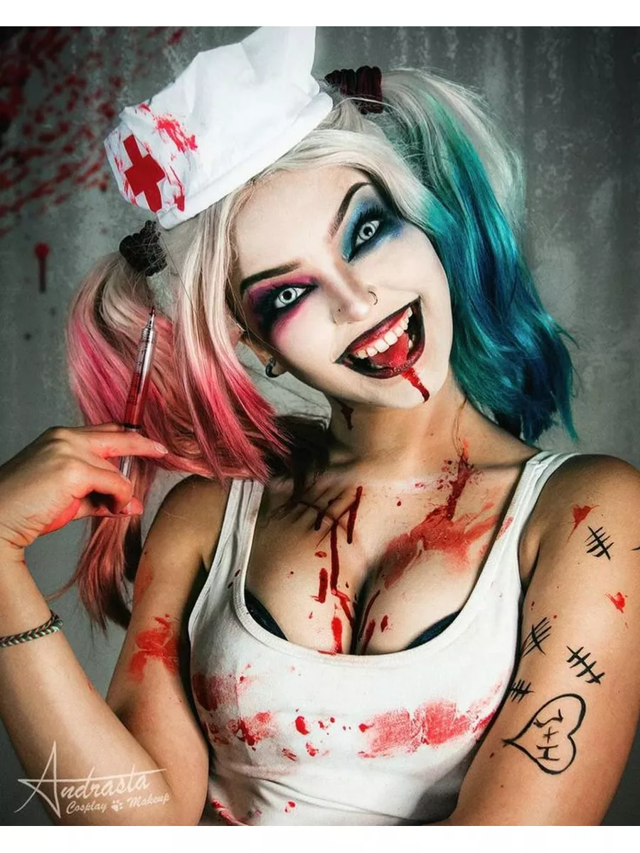 Хвост на резинке Харли Квинн