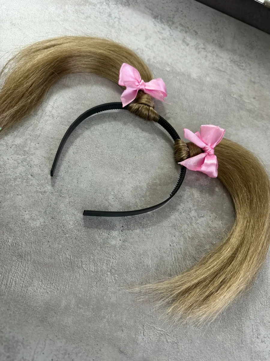 Ободок с хвостиками