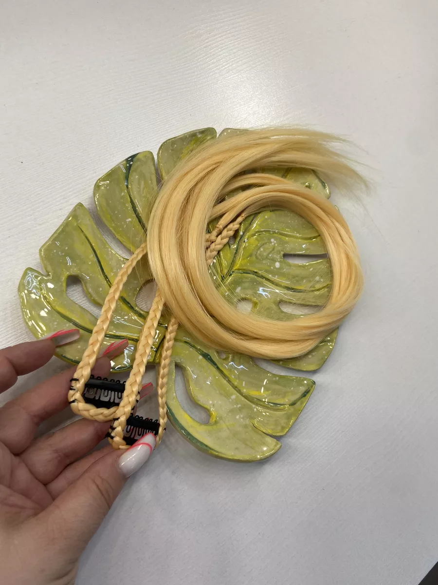 косы на заколках