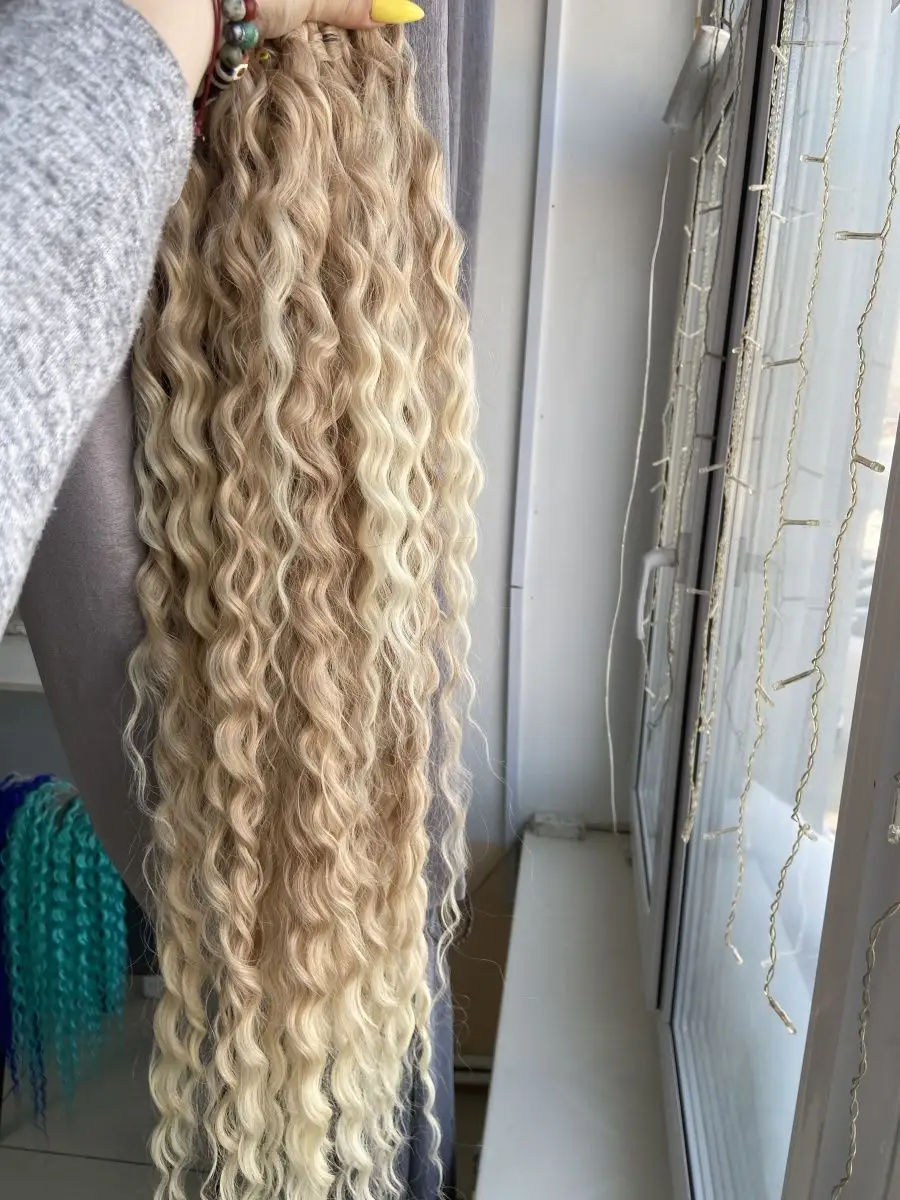 Хвост кудрявый на резинке