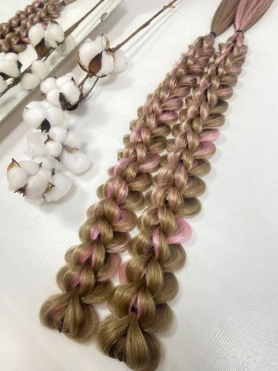 3д косы накладные на заколках