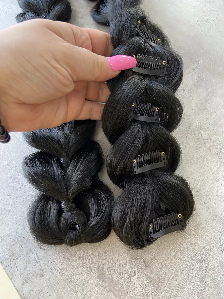 Французские косы накладные на заколках