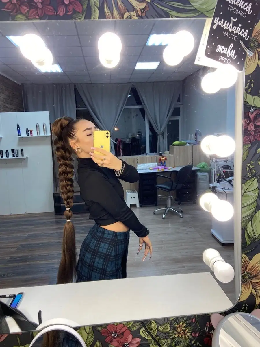 Хвост-коса на резинке