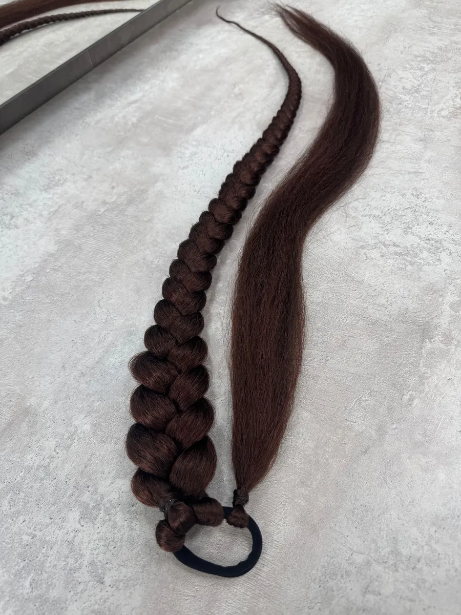 Хвост-коса на резинке