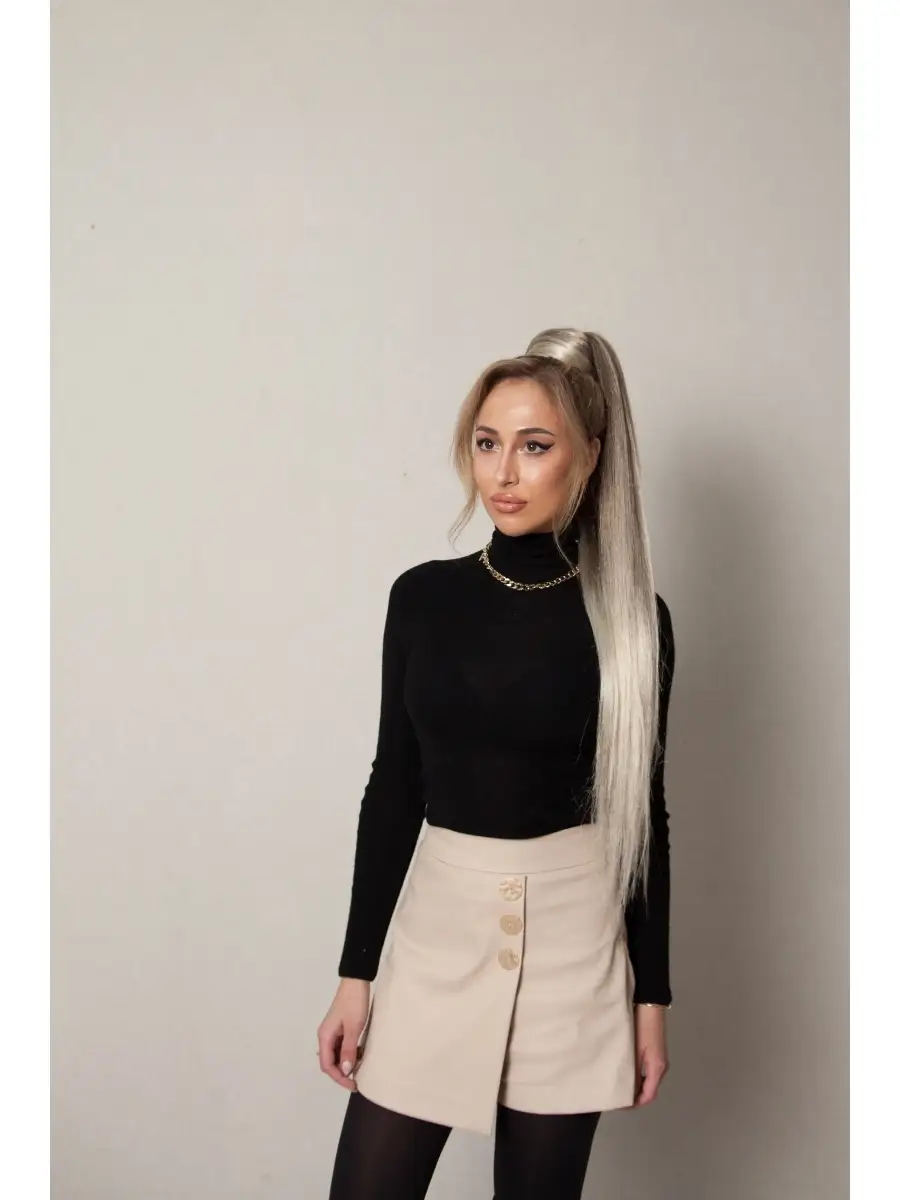 хвост на резинке из канекалона