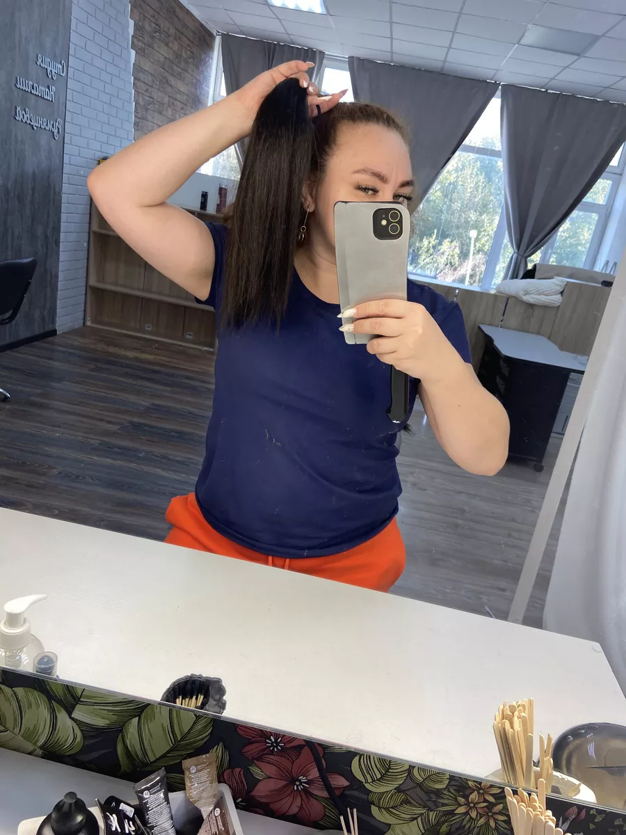 Хвост из канекалона на резинке