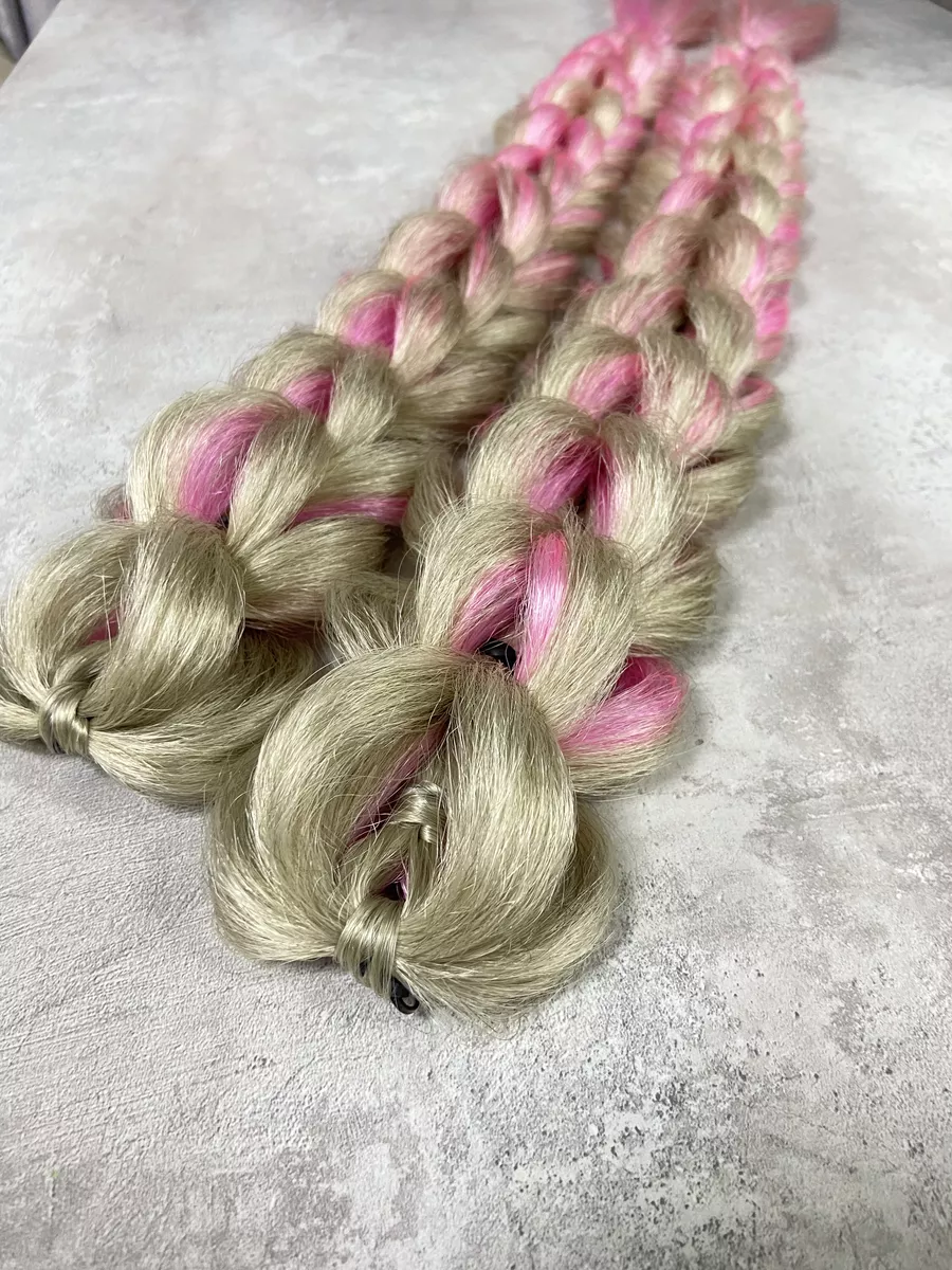 3д косы накладные на заколках