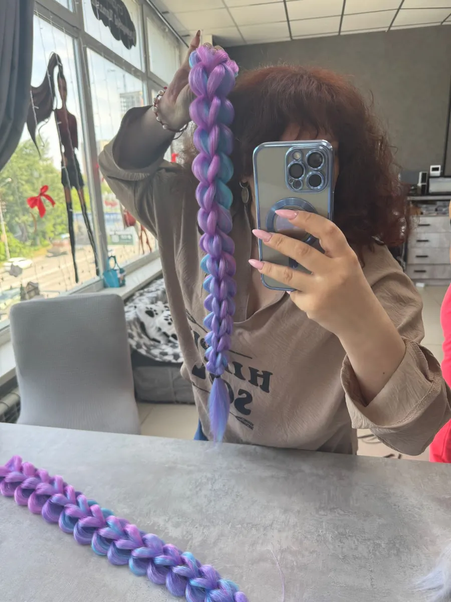 3д косы накладные на заколках