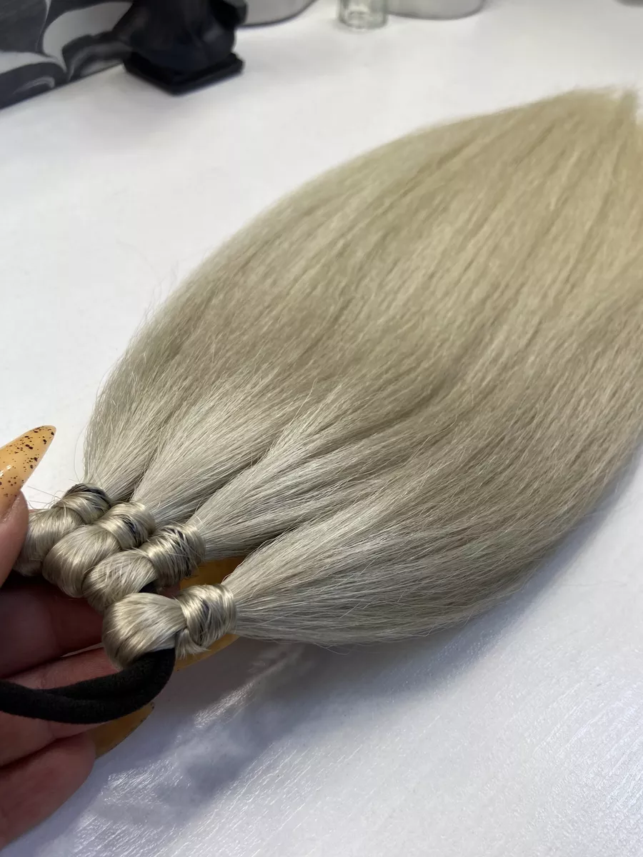 Хвост из канекалона на резинке