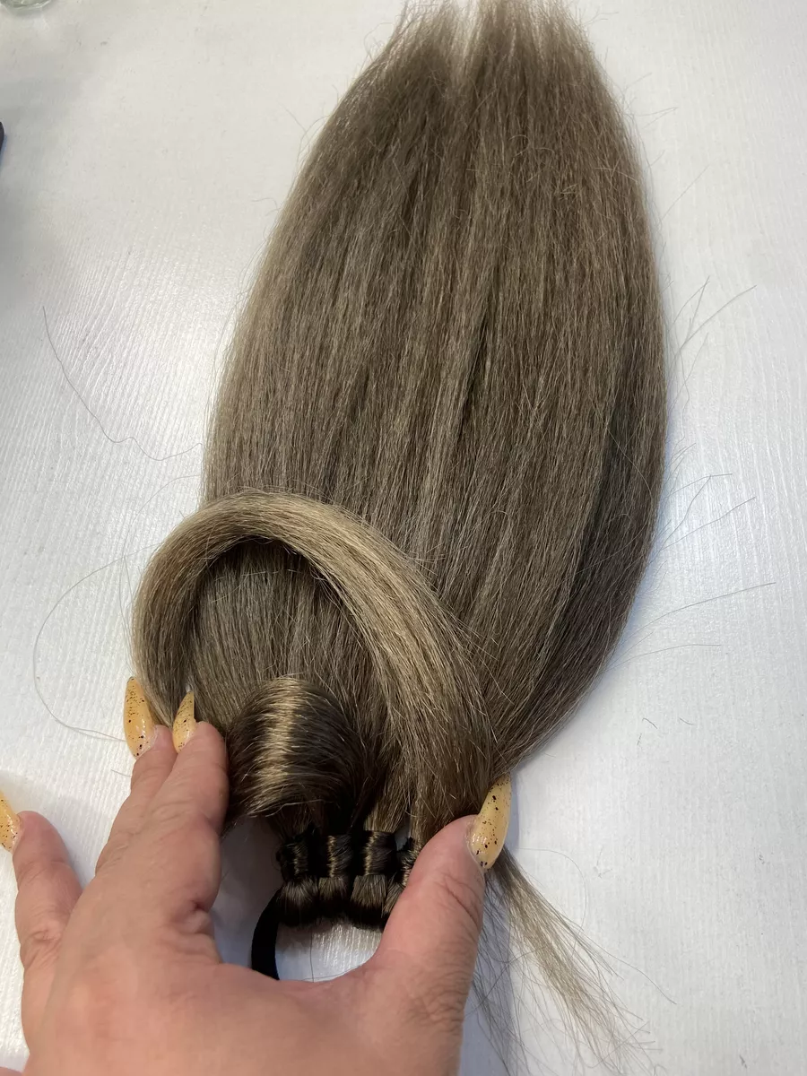 Хвост из канекалона на резинке