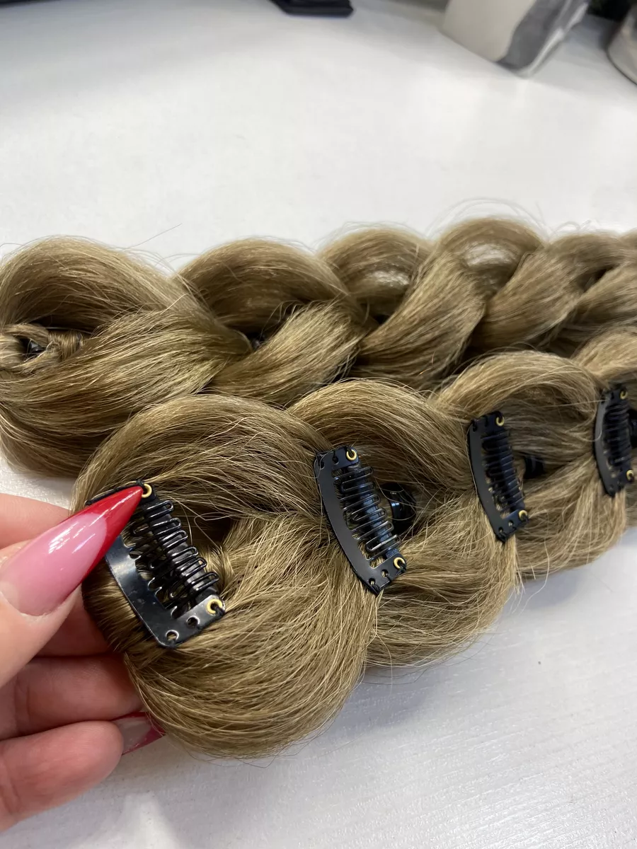 3д косы накладные на заколках