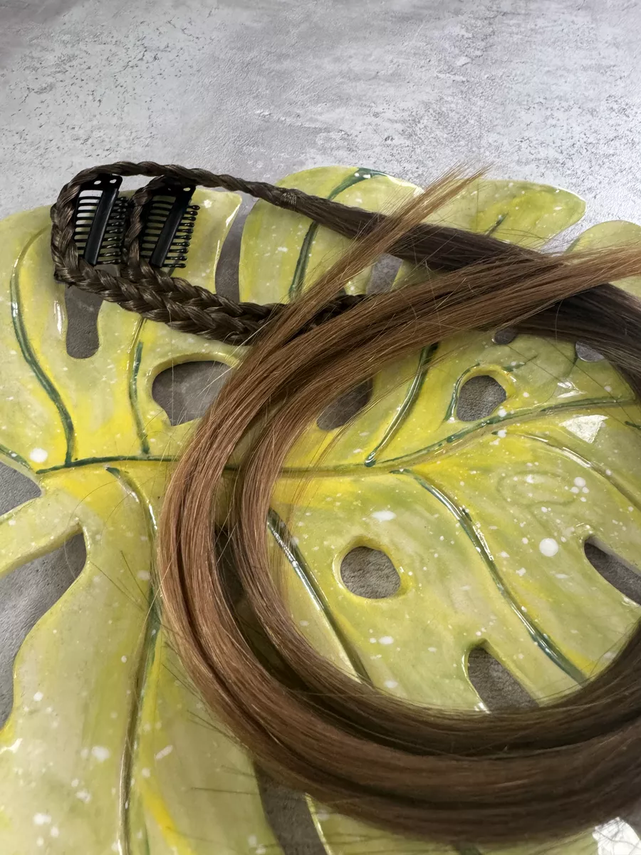 косы на заколках