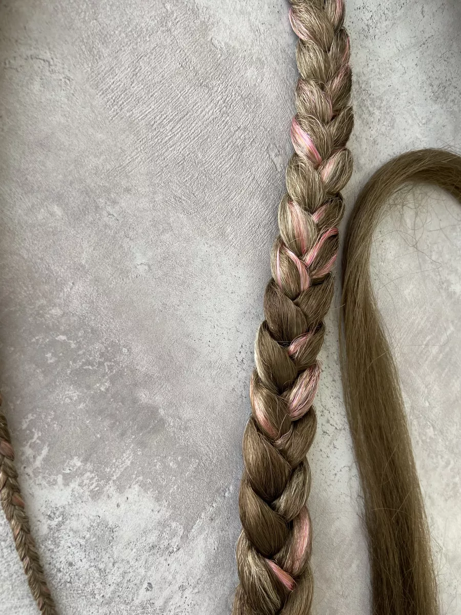 хвост-коса на резинке