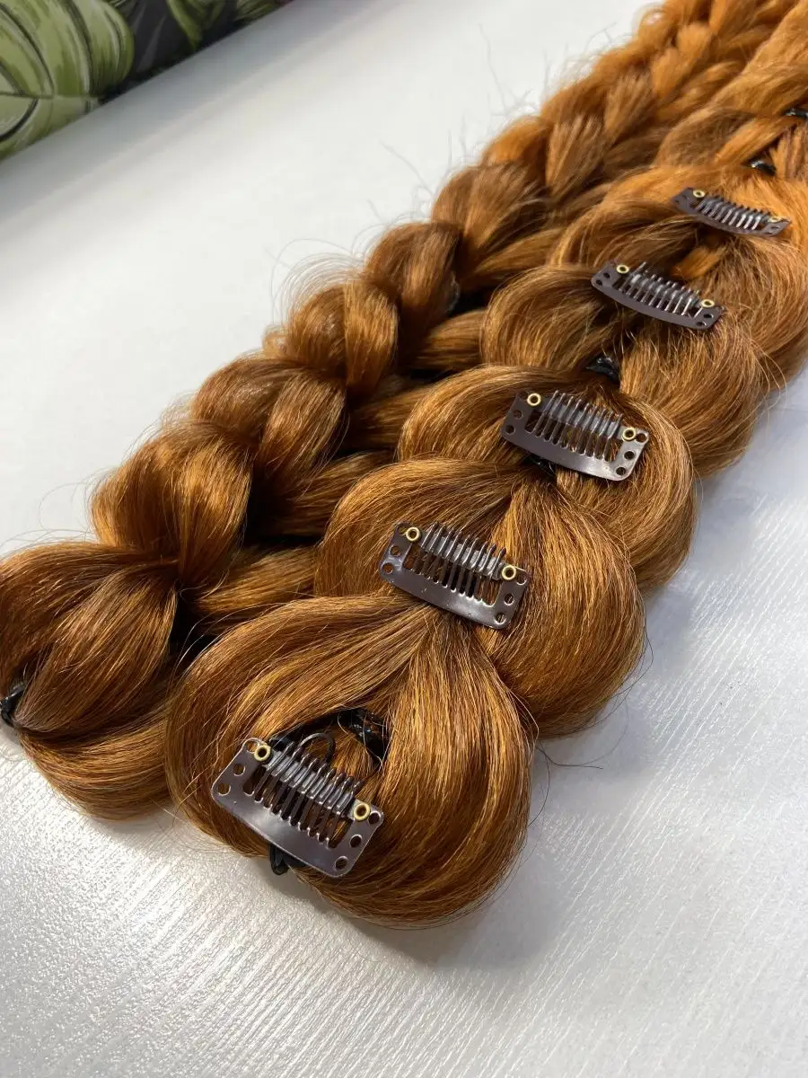 3д косы накладные на заколках