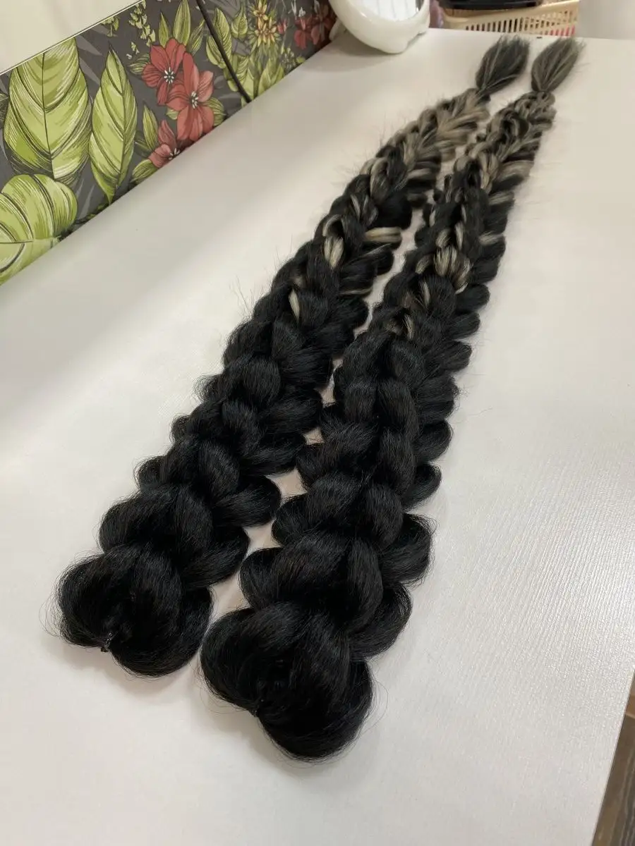 3д косы накладные на заколках