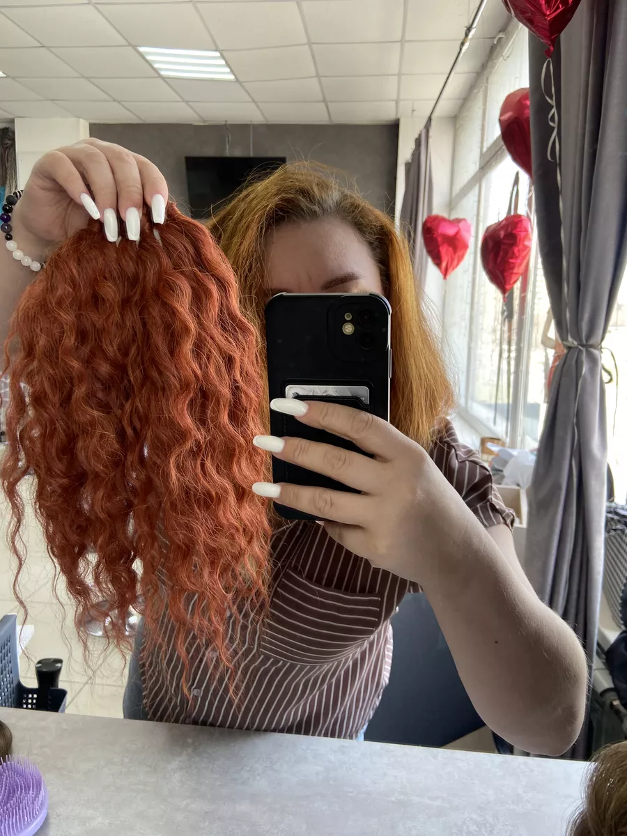 Кудрявый хвост на резинке